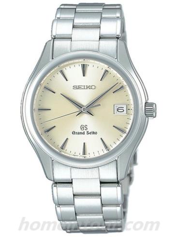 精工SBGX005男表Grand Seiko系列-银色表带/表径41mm x 36.5mm x 11.2mm