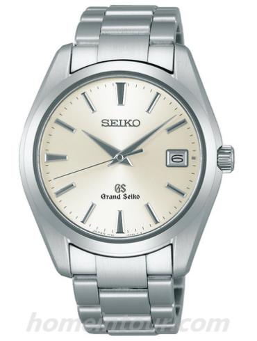 精工SBGV021男表Grand Seiko系列-银色表带/表径40mm