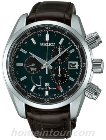 精工SBGC007男表Grand Seiko系列-棕色表带/表径43.5mm