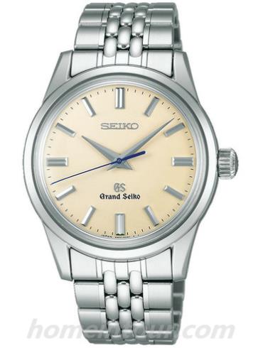 精工SBGW035男表Grand Seiko系列-银色表带/表径37.3mm