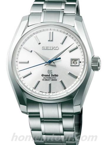 精工SBGH037男表Grand Seiko系列-银色表带/表径40mm