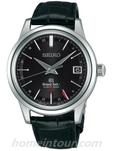 精工SBGJ019男表Grand Seiko系列-黑色表带/表径39.5mm