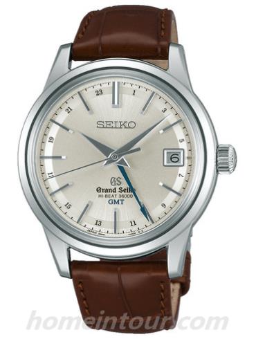 精工SBGJ017男表Grand Seiko系列-棕色表带/表径39.5mm