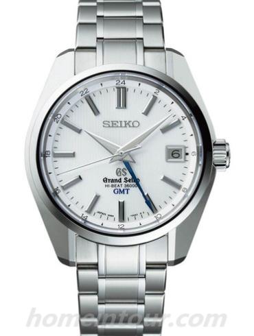 精工SBGJ011男表Grand Seiko系列-银色表带/表径40mm