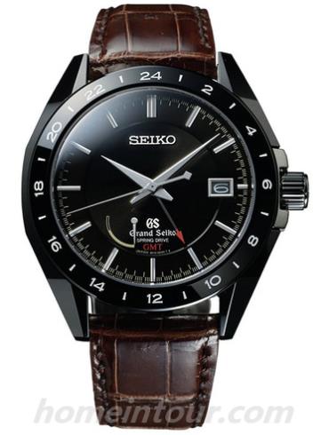 精工SBGE037G男表Grand Seiko系列-棕色表带/表径46.4mm