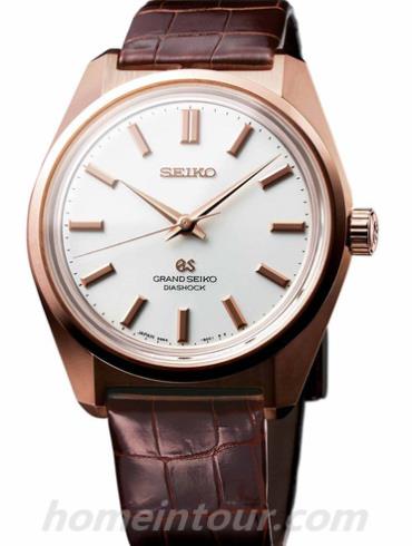 精工SBGW046男表Grand Seiko系列-棕色表带/表径37.9mm